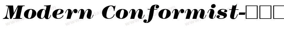 Modern Conformist字体转换